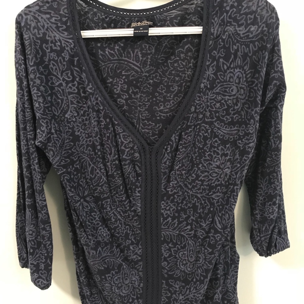Lucky Brand navy printed shirt